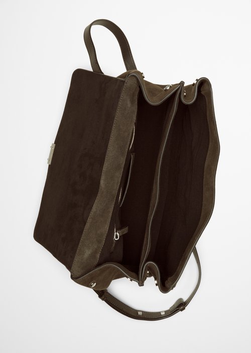 Goldy Handbag — Burnt Coffee