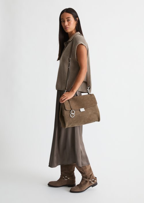 Goldy Handbag — Faded Brown