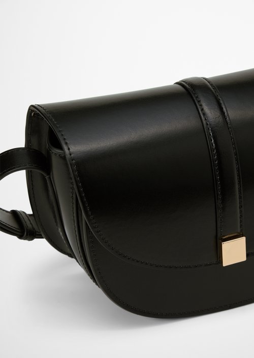 Taya Small Shoulder Bag — Black