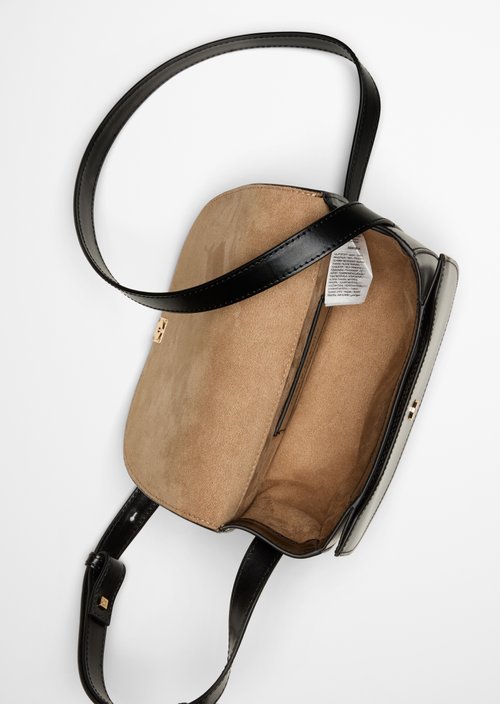 Taya Small Shoulder Bag — Black