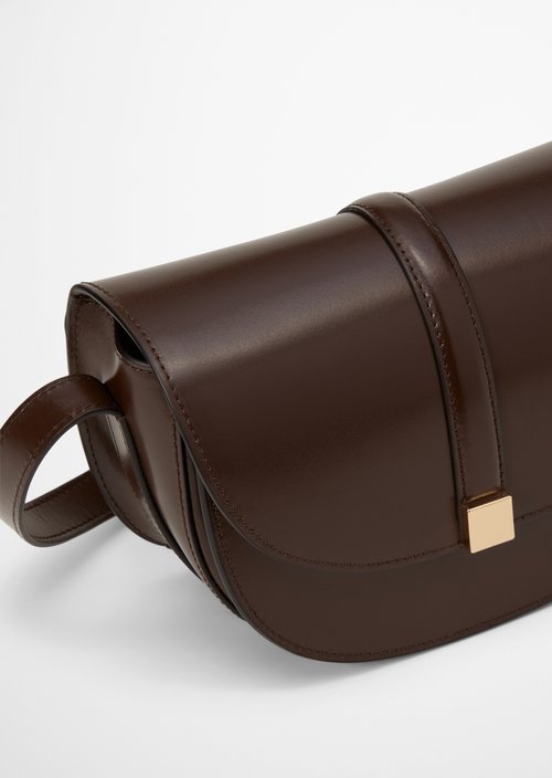 Taya Small Shoulder Bag — Brown