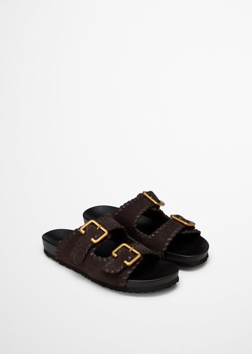 Mule model Floria — Burnt Coffee