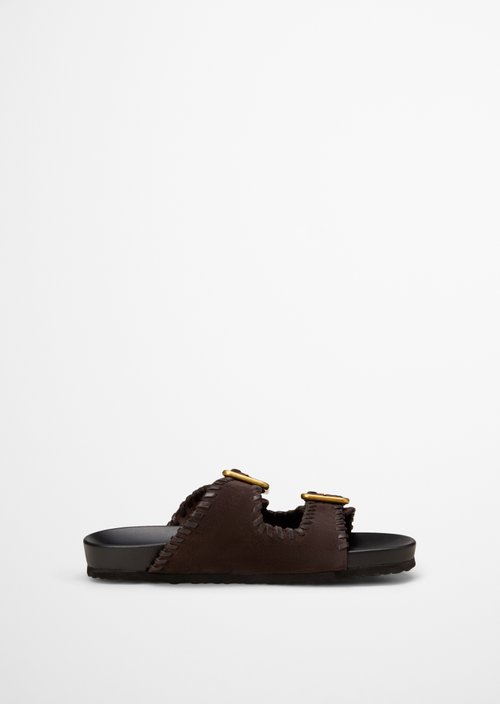 Mule model Floria — Burnt Coffee