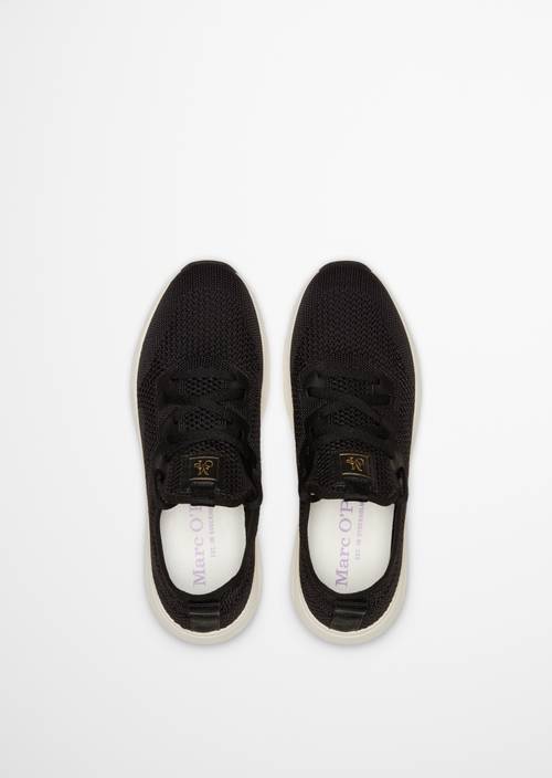Baskets Modèle Leila Black en vue de dessus