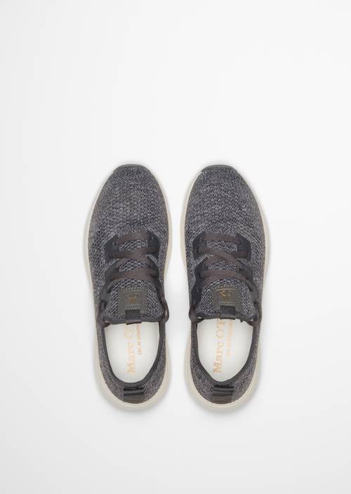 Baskets Modèle Leila Grey Melange en vue de dessus
