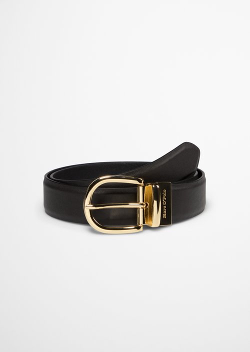 2-in-1 Reversible Belt, Model Anna — Burnt Coffee