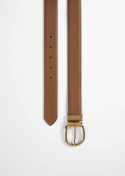 2-in-1 Reversible Belt, Model Anna Pure Camel in detail view