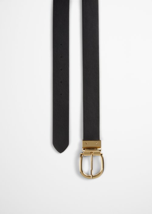 2-in-1 Reversible Belt, Model Anna — Pure Camel