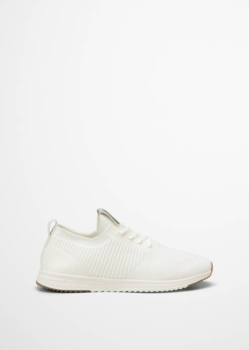 Sneaker modèle Jasper White vue extérieure de la chaussure droite