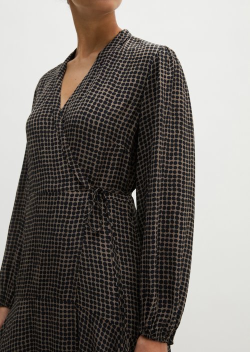 A-Line Wrap Dress — Medium Brown