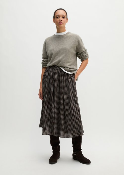 A-Line Skirt — Medium Brown