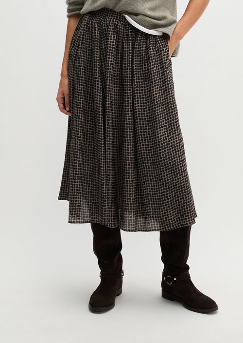 A-Line Skirt — Medium Brown