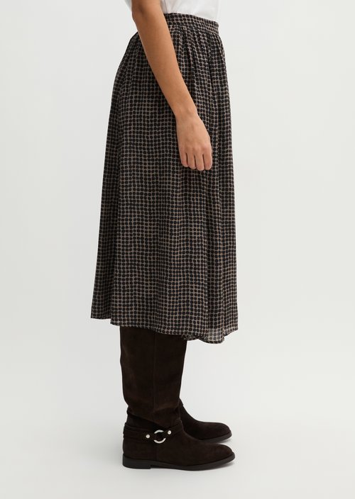 A-Line Skirt — Medium Brown
