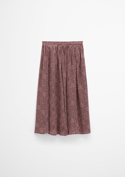 A-Line Skirt — Dark Red