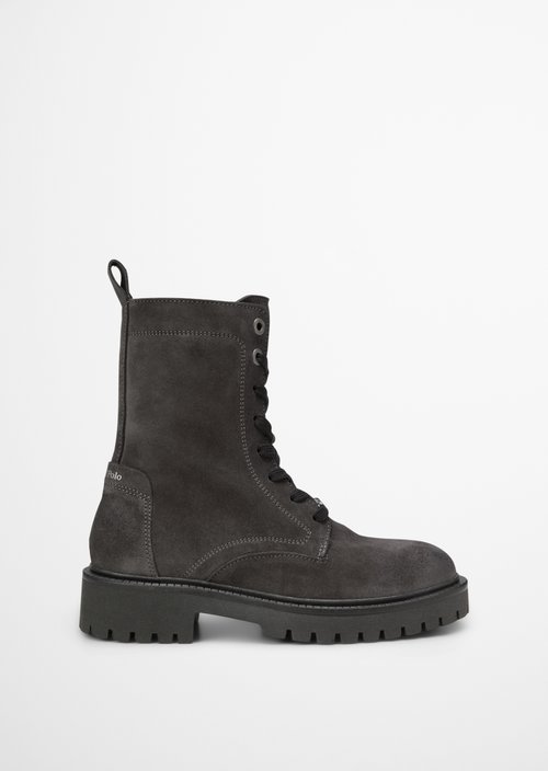 Lace-up boots model Phia — Broken Graphite