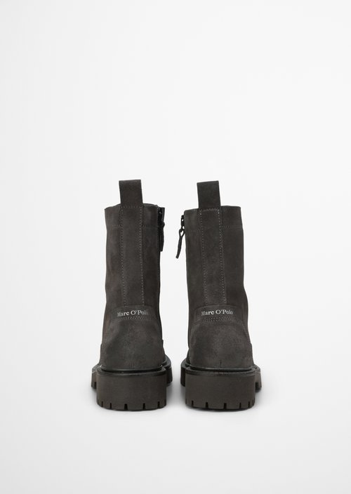 Lace-up boots model Phia — Broken Graphite