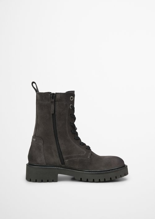 Lace-up boots model Phia — Broken Graphite