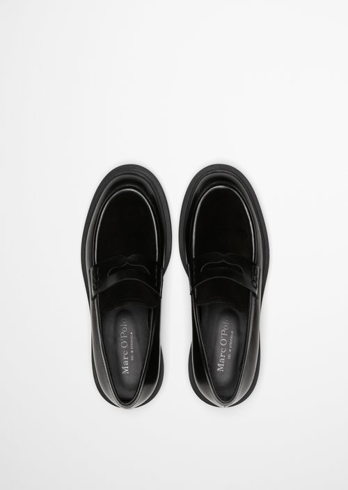 Penny loafer model Lea — Black