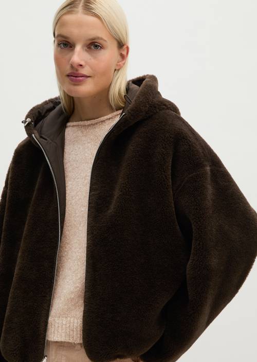 Veste réversible décontractée Burnt Coffee en vue détaillée