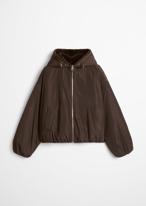 Relaxed Reversible Jacket — Burnt Coffee