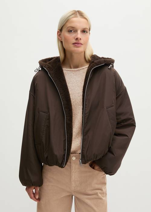 Veste réversible décontractée Burnt Coffee en vue de face