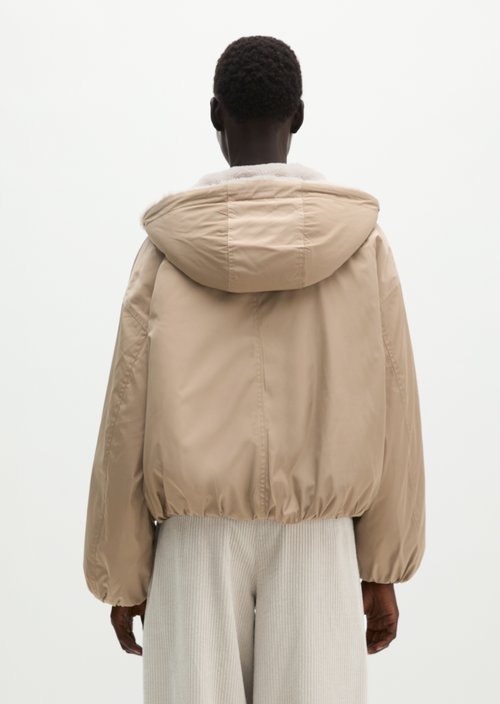 Relaxed Reversible Jacket — Earthy Taupe