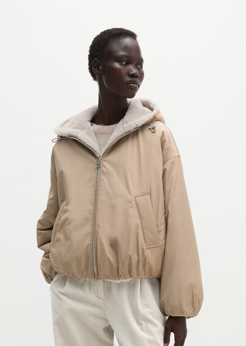 Relaxed Reversible Jacket — Earthy Taupe