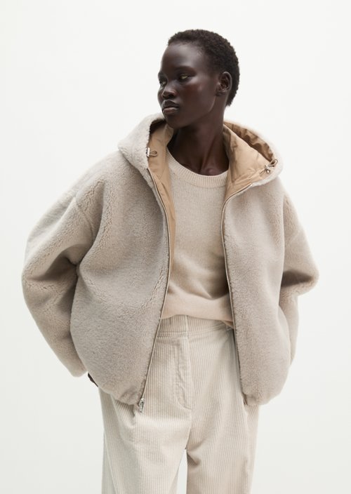 Relaxed Reversible Jacket — Earthy Taupe