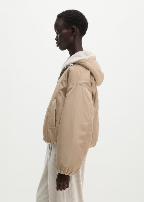 Relaxed Reversible Jacket — Earthy Taupe