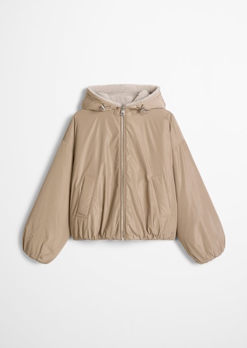 Relaxed Reversible Jacket — Earthy Taupe