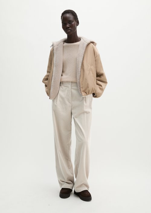 Relaxed Reversible Jacket — Earthy Taupe