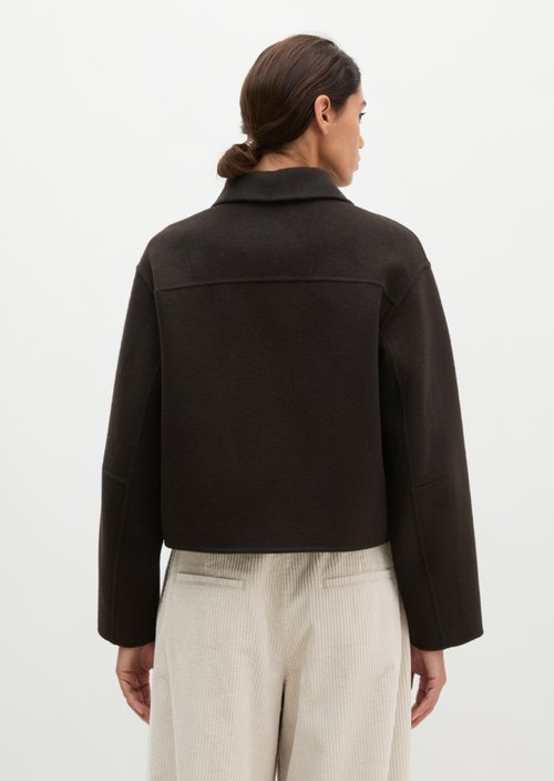 Wool jacket regular — Black Ink