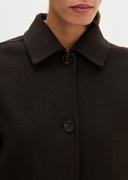 Wool jacket regular — Black Ink