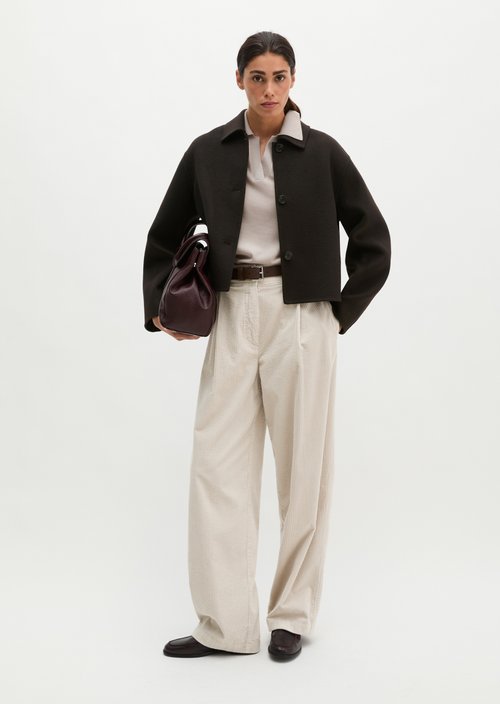 Wool jacket regular — Black Ink