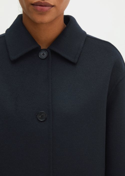 Wool jacket regular — Deep Night Blue