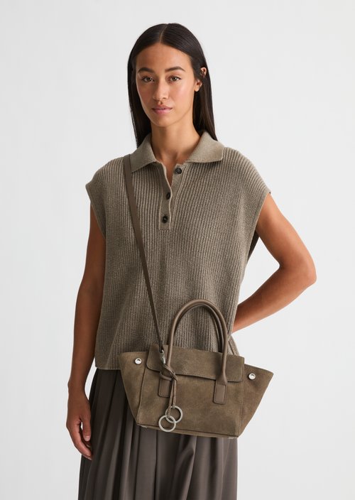 Gitty Small Tote Bag — Faded Brown