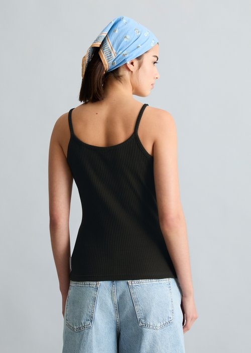 Spaghetti strap top slim — Black