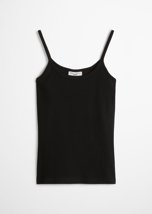 Spaghetti strap top slim — Black