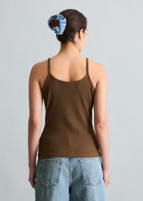 Spaghetti strap top slim — Umbra Brown