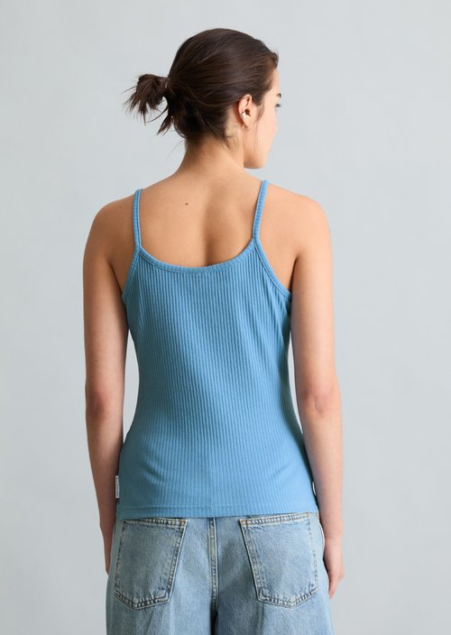 Spaghetti strap top slim — Azure Sky