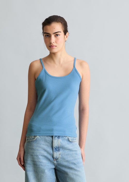 Spaghetti strap top slim — Azure Sky