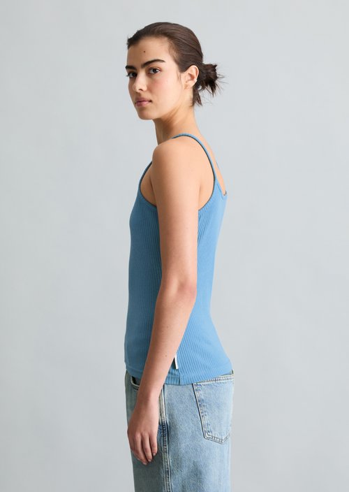 Spaghetti strap top slim — Azure Sky