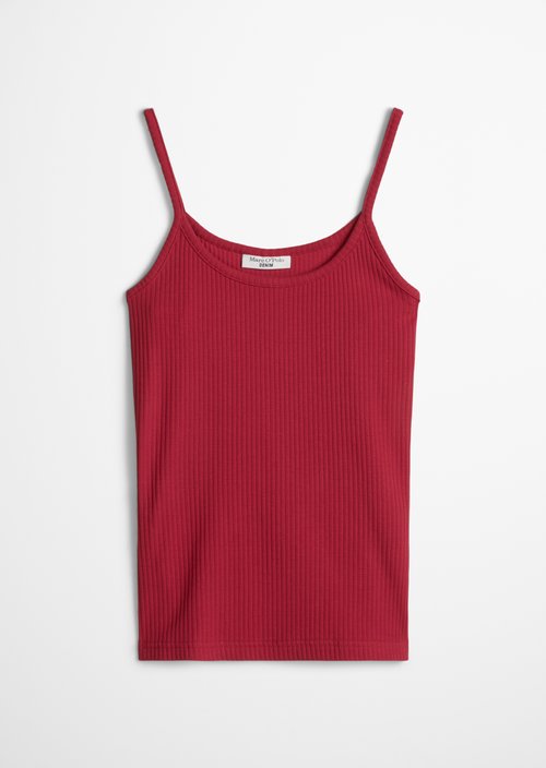 Spaghetti strap top slim — Vivid Cherry