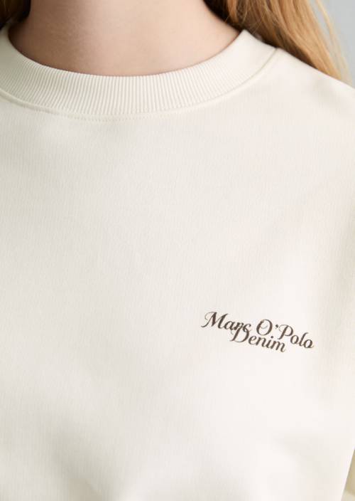 Oversize sweatshirt Silky White in detail view