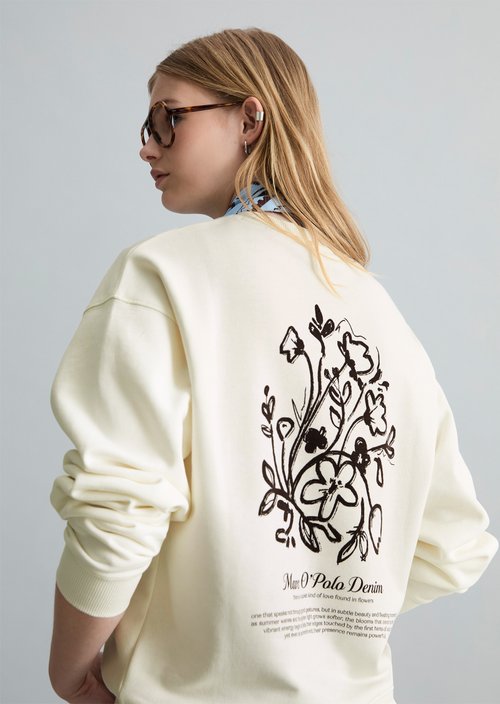 Oversize sweatshirt — Silky White