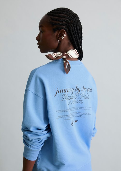 Oversize sweatshirt — Flaxflower Blue