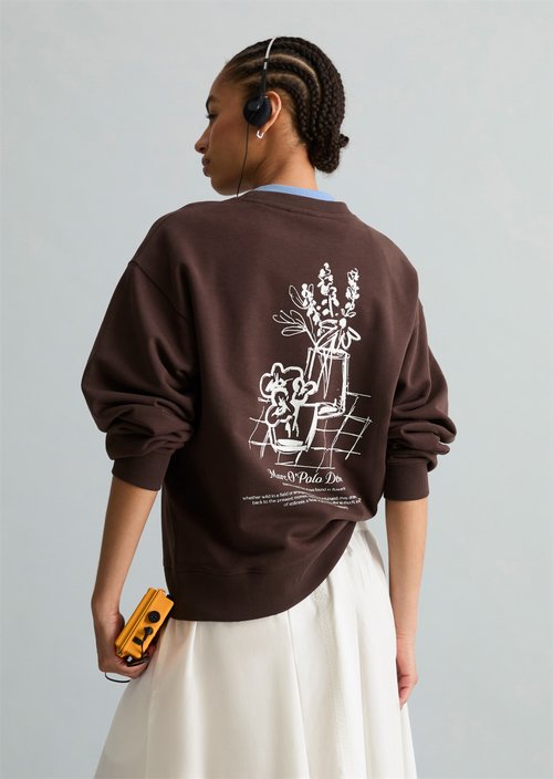 Oversize sweatshirt — Burnt Aubergine