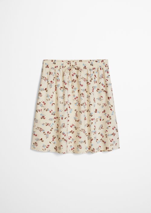 Short flared skirt — Offwhite