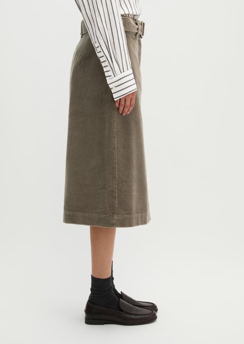 Corduroy skirt regular — Stone Taupe