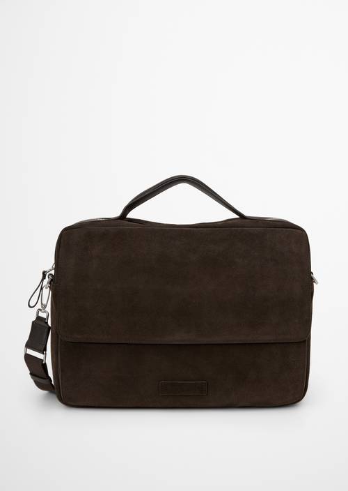Emil Business Bag Burnt Coffee in front view